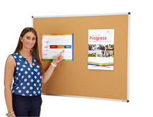 Load image into Gallery viewer, Classic Aluminium Frame Cork Noticeboard | Natural Pinnable Bulletin Board