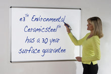 Load image into Gallery viewer, Vitreous Enamel Magnetic Whiteboard | Classic Aluminium Frame | E3 Dry Wipe Board with 30 Year Guarantee