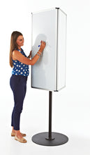 Load image into Gallery viewer, Triple Sided Rotating Magnetic Whiteboard | Heavy Duty 360° Aluminium Display Board