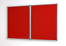 Load image into Gallery viewer, Fire Retardant Lockable Notice Board - Fire Proof