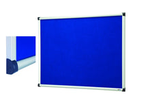 Load image into Gallery viewer, Blue Fire Rated Notice Board 1200 x 900mm | Acoustic Felt Pin Board | Premium Frame | BS EN ISO 13501-1