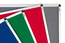 Load image into Gallery viewer, Red Felt Noticeboard 2400 x 1200mm | Aluminium Frame Pin Board for Office, School & Home