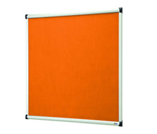 Load image into Gallery viewer, Orange Fire Rated Notice Board 900 x 1200mm | Acoustic Felt Pin Board | Premium Frame | BS EN ISO 13501-1
