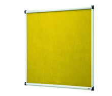 Load image into Gallery viewer, Premium Fire Retardant Yellow Felt Noticeboard Office Schools – 900mm x 1200mm