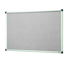 Load image into Gallery viewer, Premium Fire Retardant Light Grey Felt Noticeboard Office Schools – 1200mm x 900mm