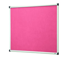 Load image into Gallery viewer, Premium Fire Retardant Pink Felt Noticeboard Office Schools – 1200mm x 1200mm