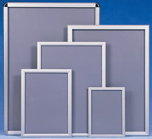 Load image into Gallery viewer, Silver A4 Mitred Snap Frame-Notice, Poster, Menu, Artwork Non Reflective Acrylic