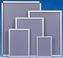 Load image into Gallery viewer, Silver A3 Mitred Snap Frame-Notice, Poster, Menu, Artwork Non Reflective Acrylic
