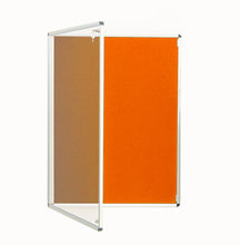 Load image into Gallery viewer, Fire Retardant Lockable Notice Board - Fire Proof