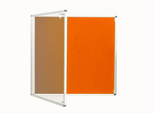 Load image into Gallery viewer, Fire Retardant Lockable Notice Board - Fire Proof