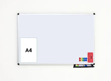 Load image into Gallery viewer, Classic Dry Wipe Magnetic Whiteboard for Office Home Schools – 600mm x 450mm
