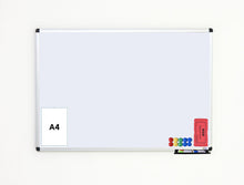 Load image into Gallery viewer, Classic Dry Wipe Magnetic White Board with Aluminium Frame