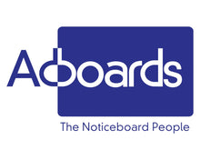 Load image into Gallery viewer, Blue Felt Notice Board 1500 x 1200mm | Frameless Pin Board | Fire Rated BS 5867 | Wall Mounted Display Board