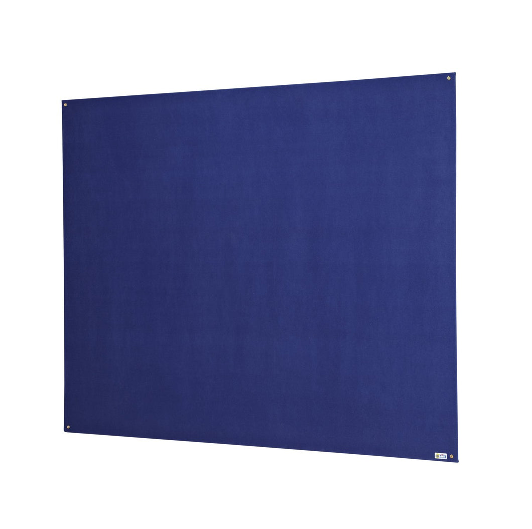 Frameless Blue Felt Noticeboard for Office Home and School – 2400mm x 1200mm