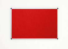 Load image into Gallery viewer, Classic Red Felt Noticeboard for Office Home and Schools – 1200mm x 900mm
