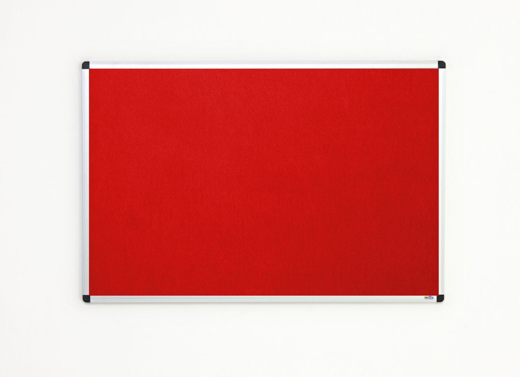 Classic Red Felt Noticeboard for Office Home and Schools – 1500mm x 1200mm