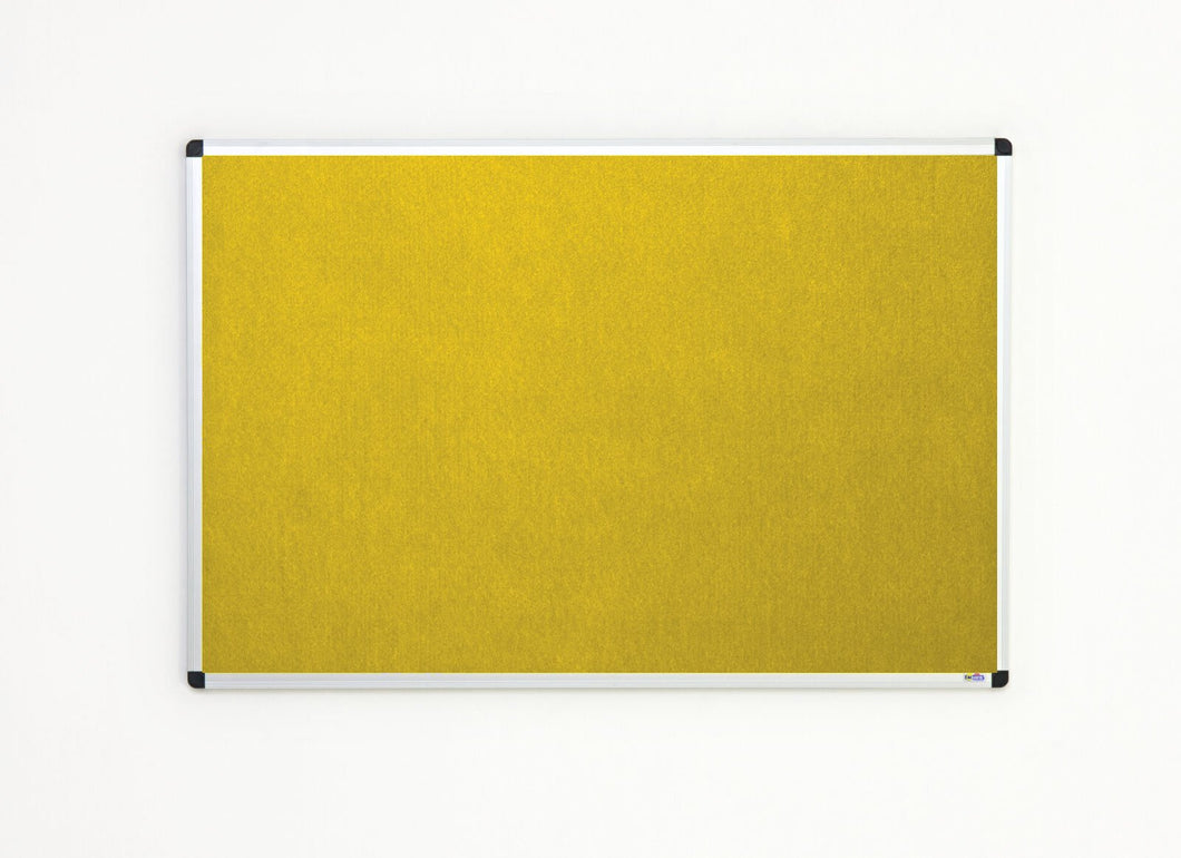 Fire Retardant Yellow Felt Noticeboard Office, Home and Schools – 1200mm x 900mm