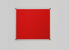 Load image into Gallery viewer, Classic Red Felt Noticeboard for Office Home and Schools – 1200mm x 1200mm
