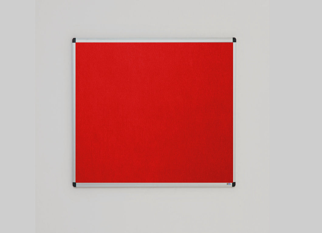 Classic Red Felt Noticeboard for Office Home and Schools – 1200mm x 1200mm