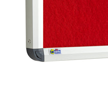 Load image into Gallery viewer, Classic Red Felt Noticeboard for Office Home and Schools – 1200mm x 1200mm
