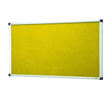 Load image into Gallery viewer, Premium Fire Retardant Yellow Felt Noticeboard Office Schools – 1800mm x 1200mm
