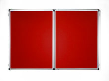 Load image into Gallery viewer, Fire Retardant Premium Frame Lockable Notice Board - Fire Proof
