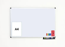 Load image into Gallery viewer, Classic Dry Wipe Magnetic Whiteboard for Office Home Schools – 1200mm x 900mm
