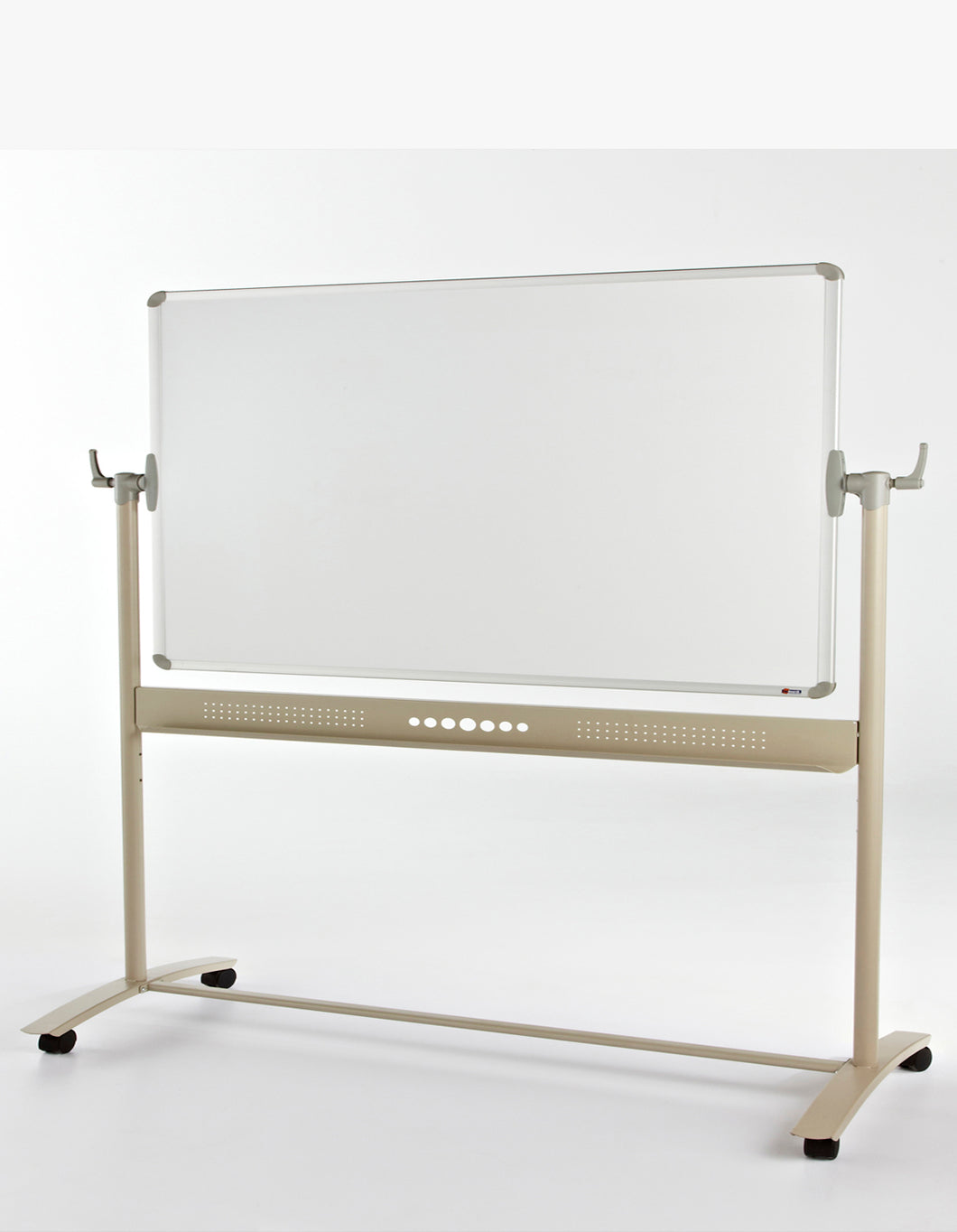 Mobile Magnetic DryWipe Whiteboard- Horizontal Rotating - School- 1500mm x 1200mm