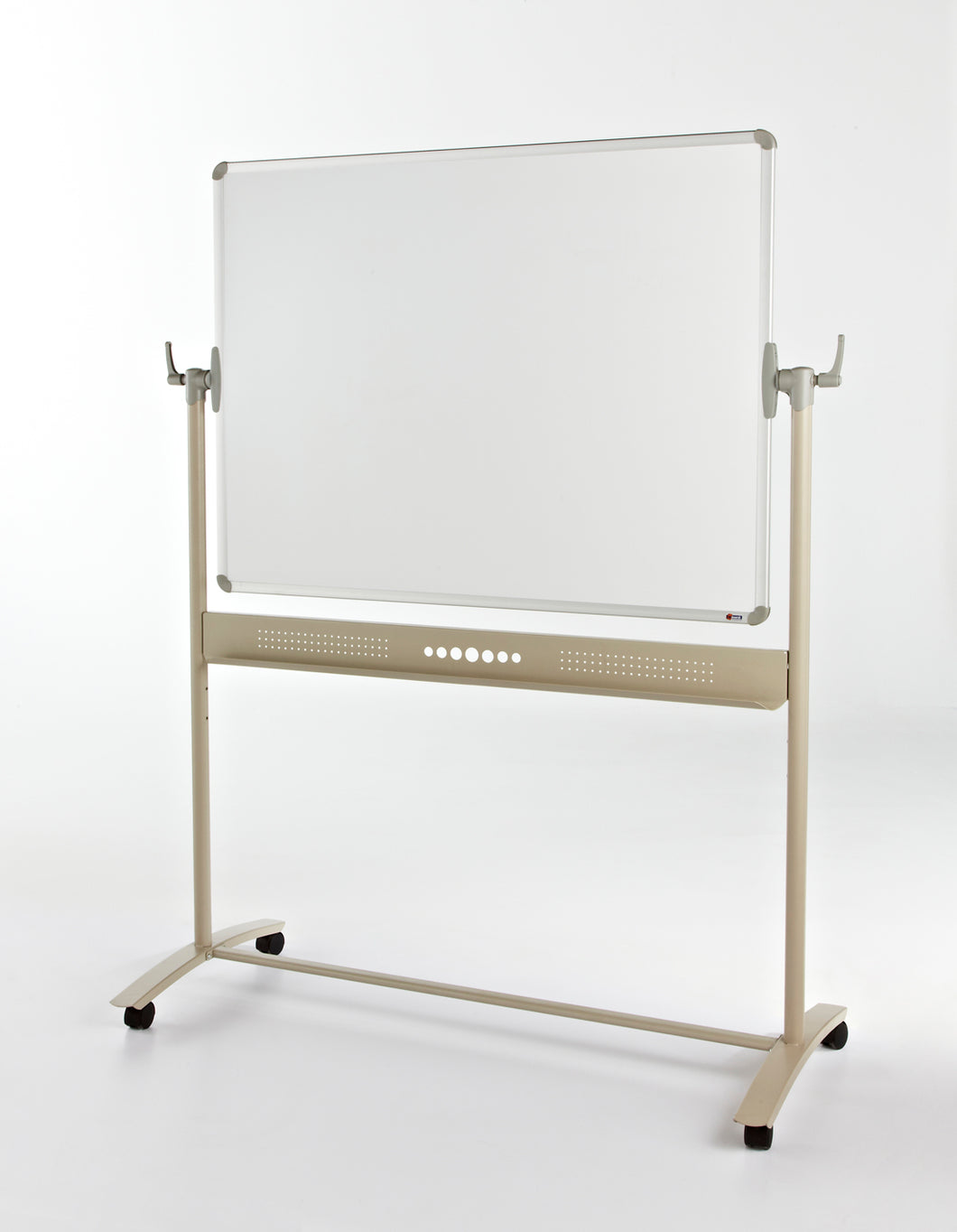 Mobile Magnetic DryWipe Whiteboard- Horizontal Rotating - School- 900mm x 1200mm